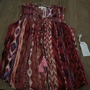 NWT Cute boho sleeveless top